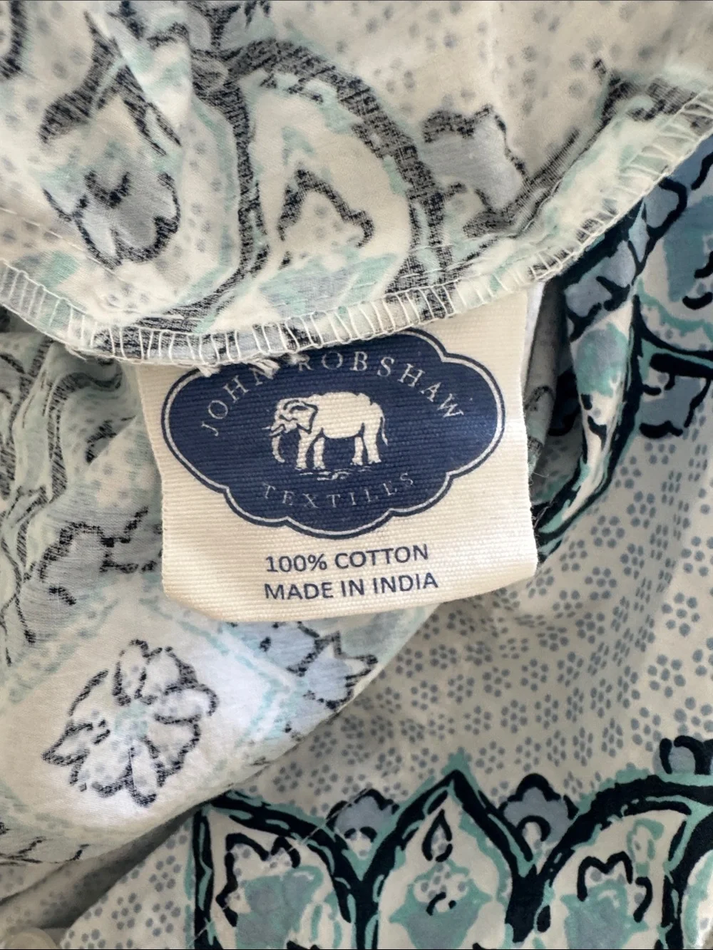 Anthropologie John Robshaw dahara twin Blue Medallion Cotton duvet cover set.